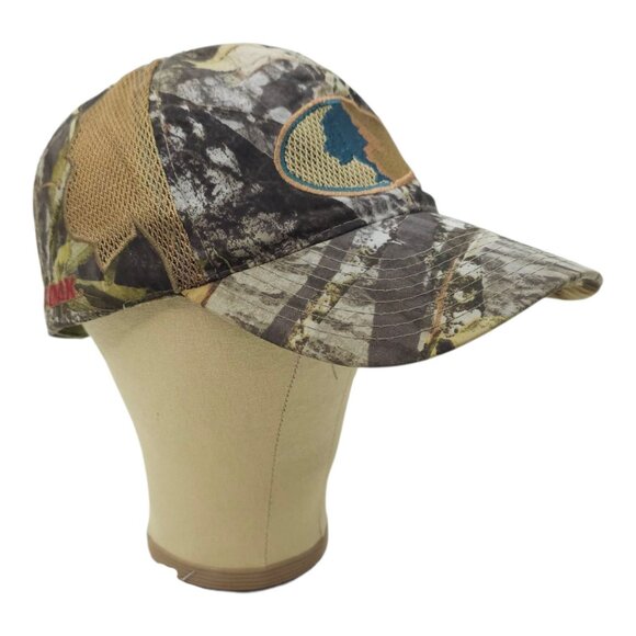 Mossy Oak Mesh Strapback Cap Hat Embroidered Logo Patch Baseball Trucker Hunter - Picture 3 of 14